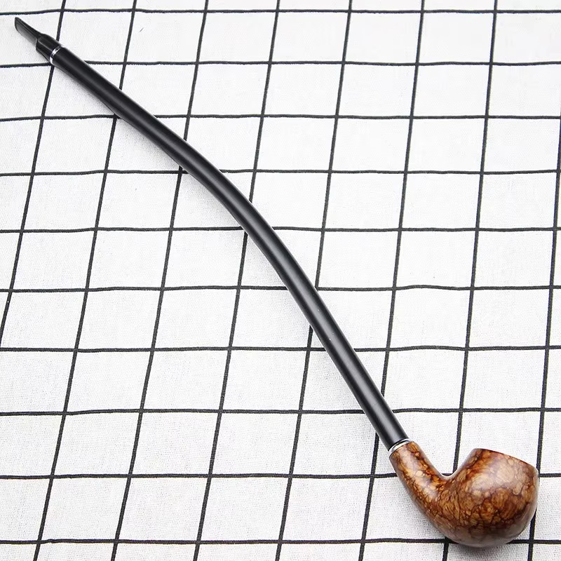 Pipe Long Curved Wood Kevazingo