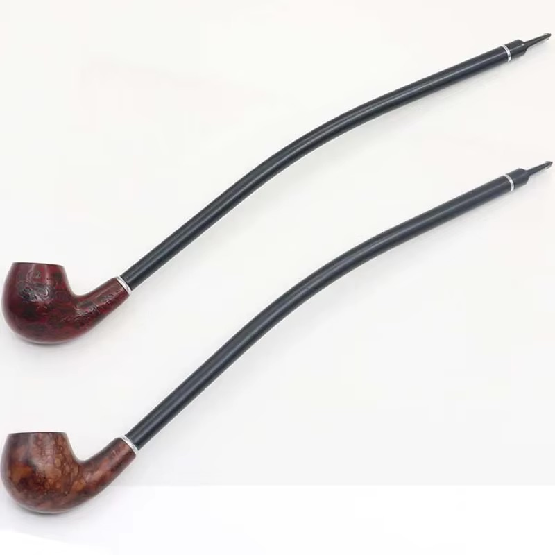 Pipe Long Curved Wood Kevazingo
