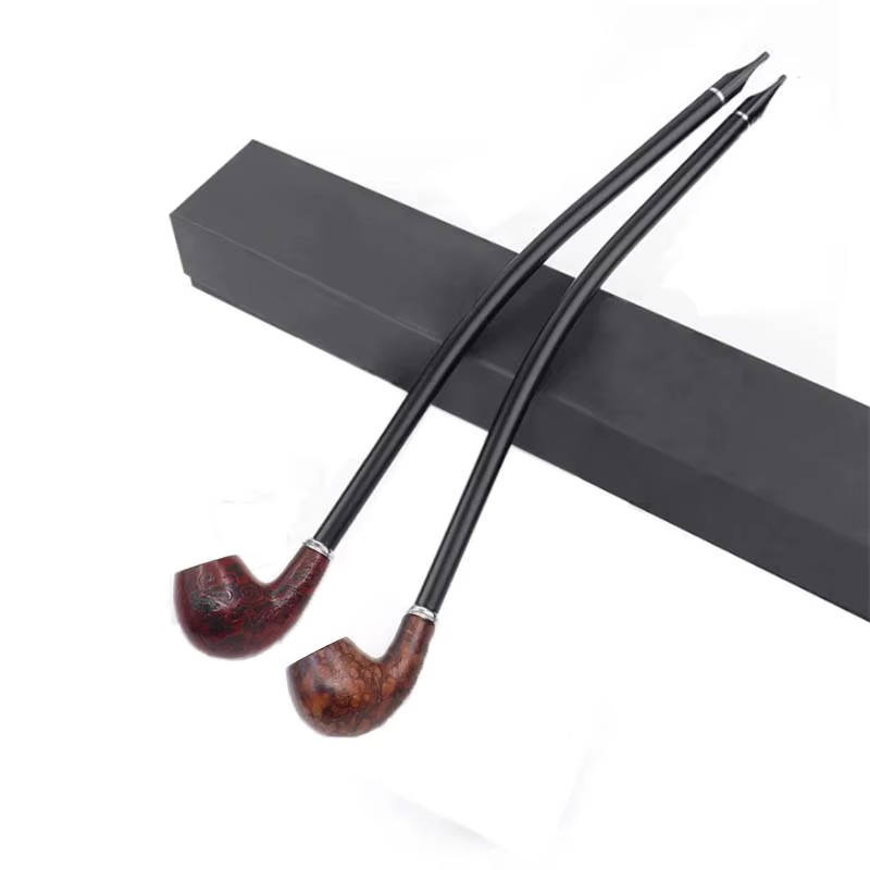 Pipe Long Curved Wood Kevazingo