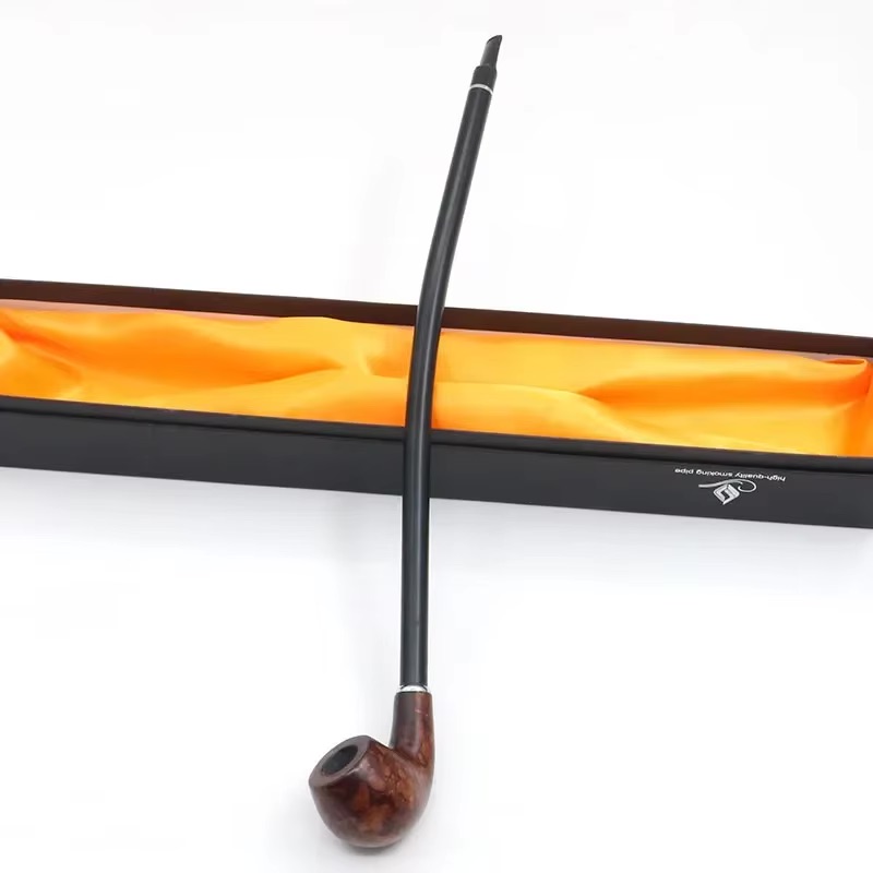 Pipe Long Curved Wood Kevazingo